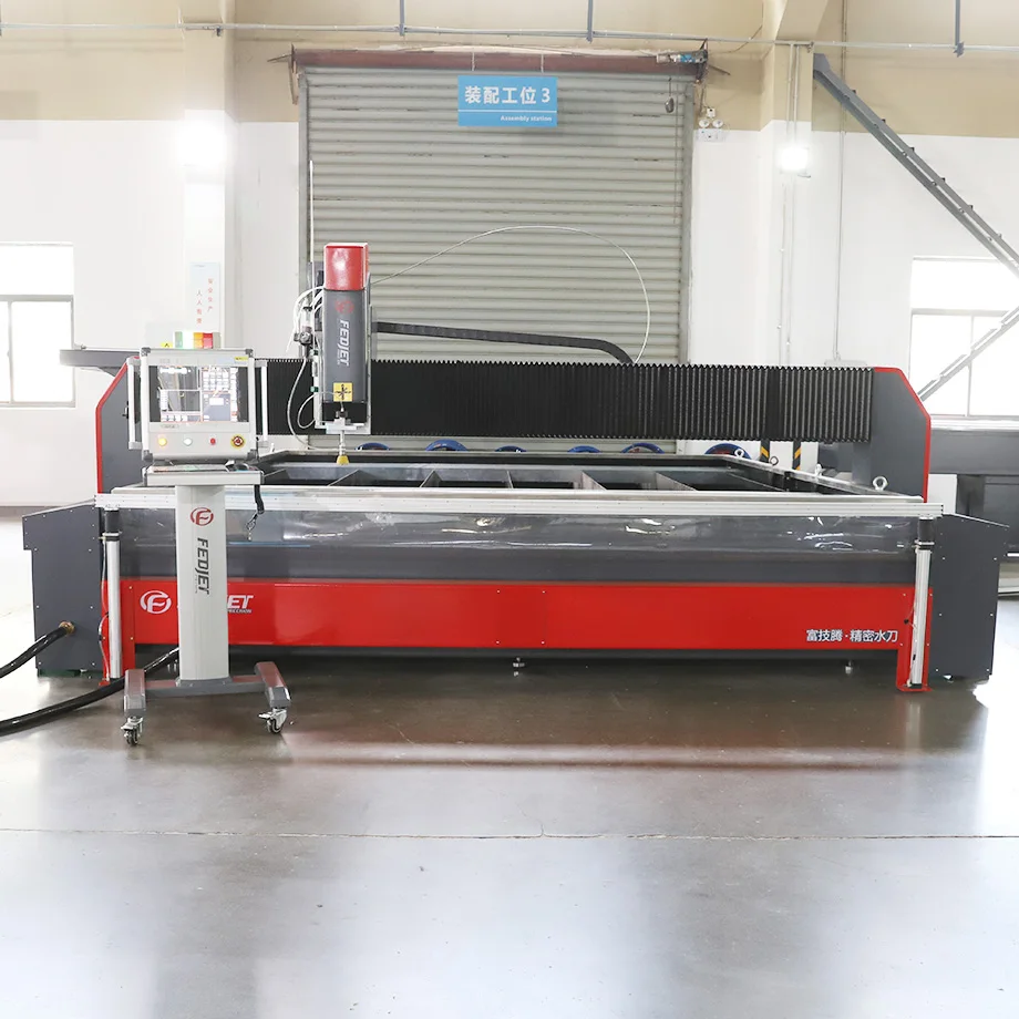 Fedjet Customized Compact Ultra High Pressure 5 Axis Water Jet Machine