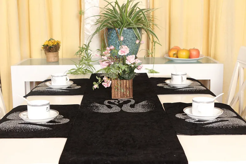 Водостойкая 100% голландская бархатная популярная Алмазная декоративная настольная дорожка