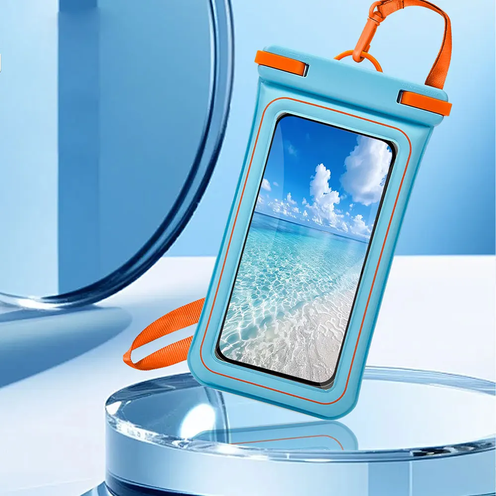 product laudtec water proof phone pouch ipx8 floating universal bag diving protective cover customized logo case for swimming sjk1070-6
