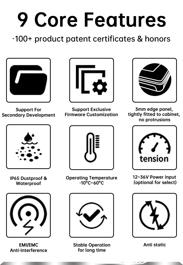 High Brightness All-in-One Industrial Tablet Waterproof LCD Monitor Capacitive Touch Screen All in One Panel PC