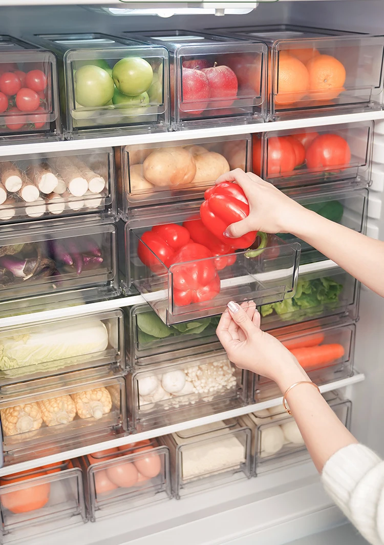 Zulay Kitchen Refrigerator Organizer Bins - Transparent - 109 requests