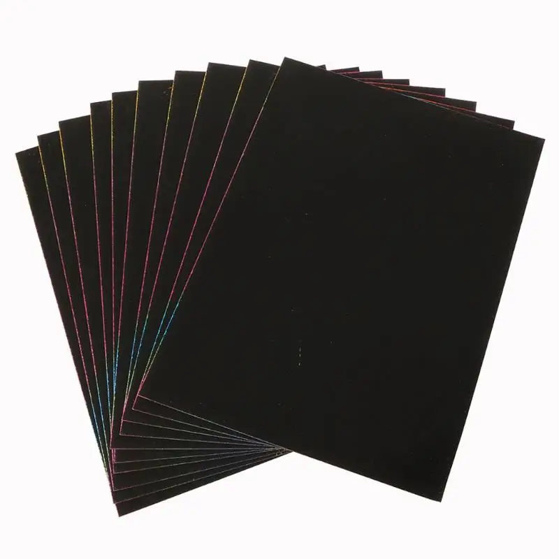  Scratch Paper Rainbow Painting Sketch Pads DIY Art