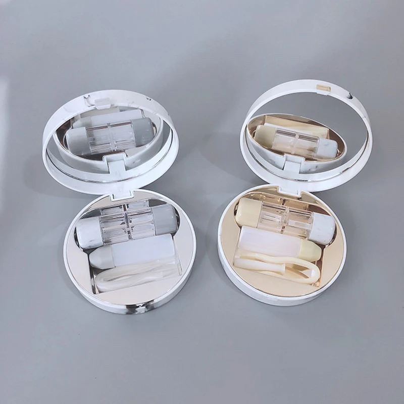 Wholesale Contact Lens Double Cases Plastic Realcon SLH-001 CN BEI 55mm L *12mm G Blue Green Pink Orange White Black