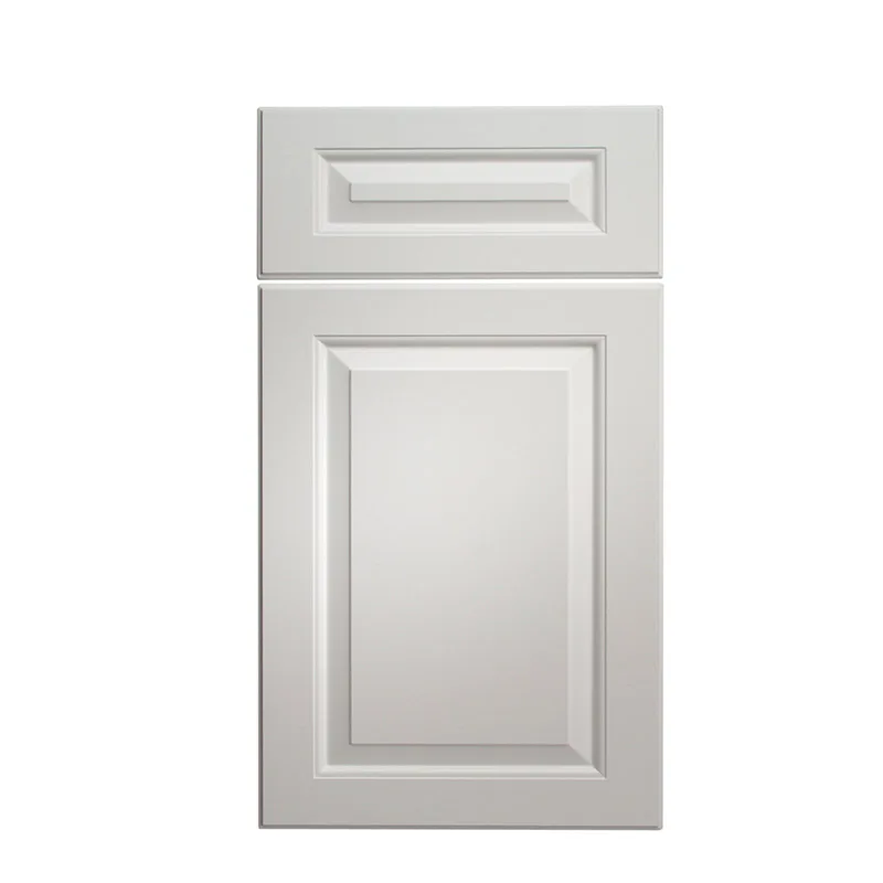 French Style Polyester Door Panel Cheap Wooden New Kitchen Cabinet Door for Replacement