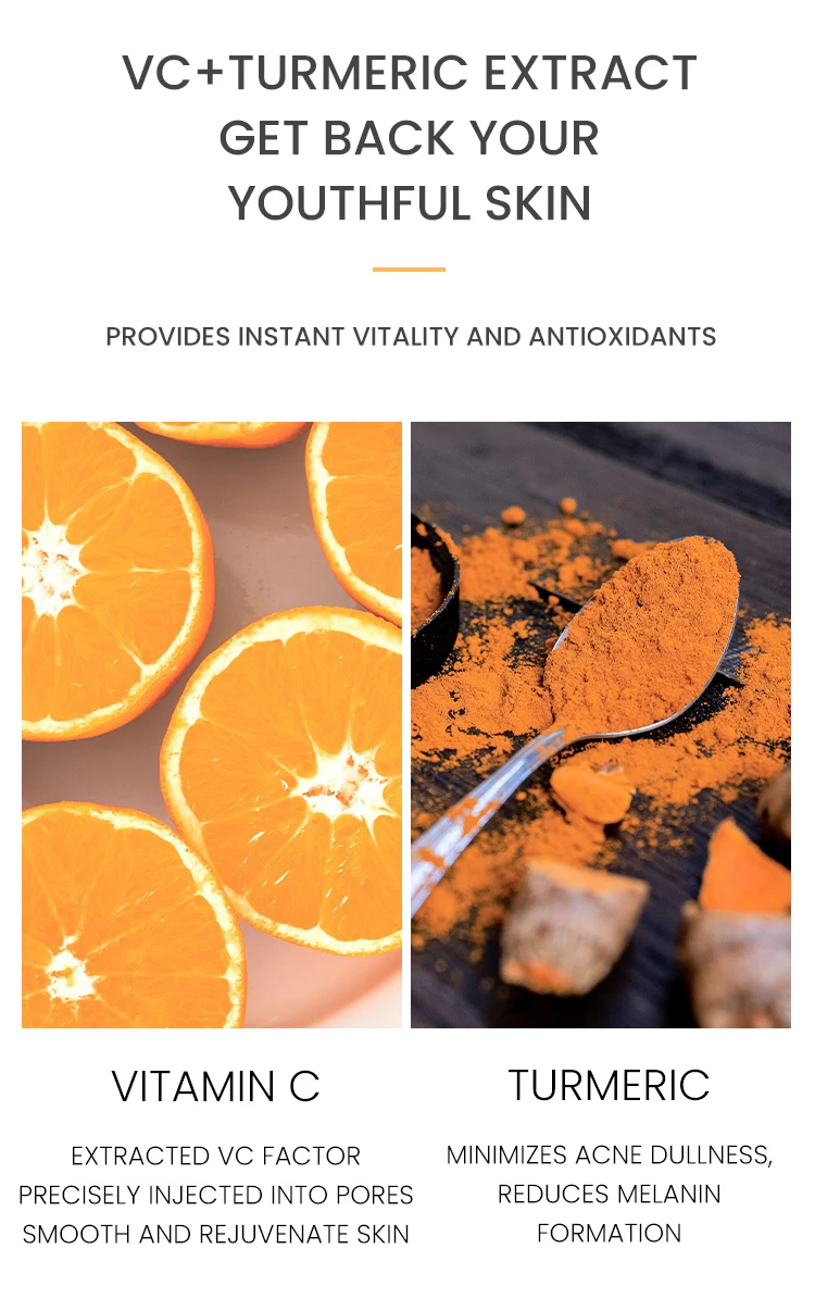 Wholesale ESTELIN Skin Care Brightening Vitamin C Turmeric Face Serum 30ml