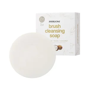 Best Seller OEM ODM Handmade Makeup Brush Cleansing Soap Brightening Whitening Organic Bar for Makeup