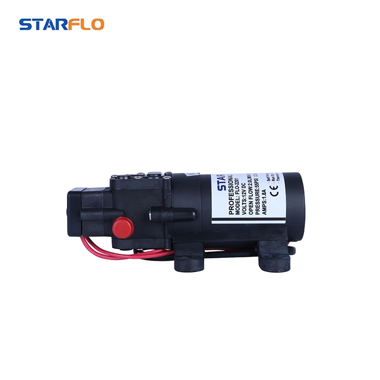 STARFLO 12 Volt 24 Volt DC Diaphragm Water Pump RV Sprayer Agriculture 2LPM Diaphragm Pump for Sprayer