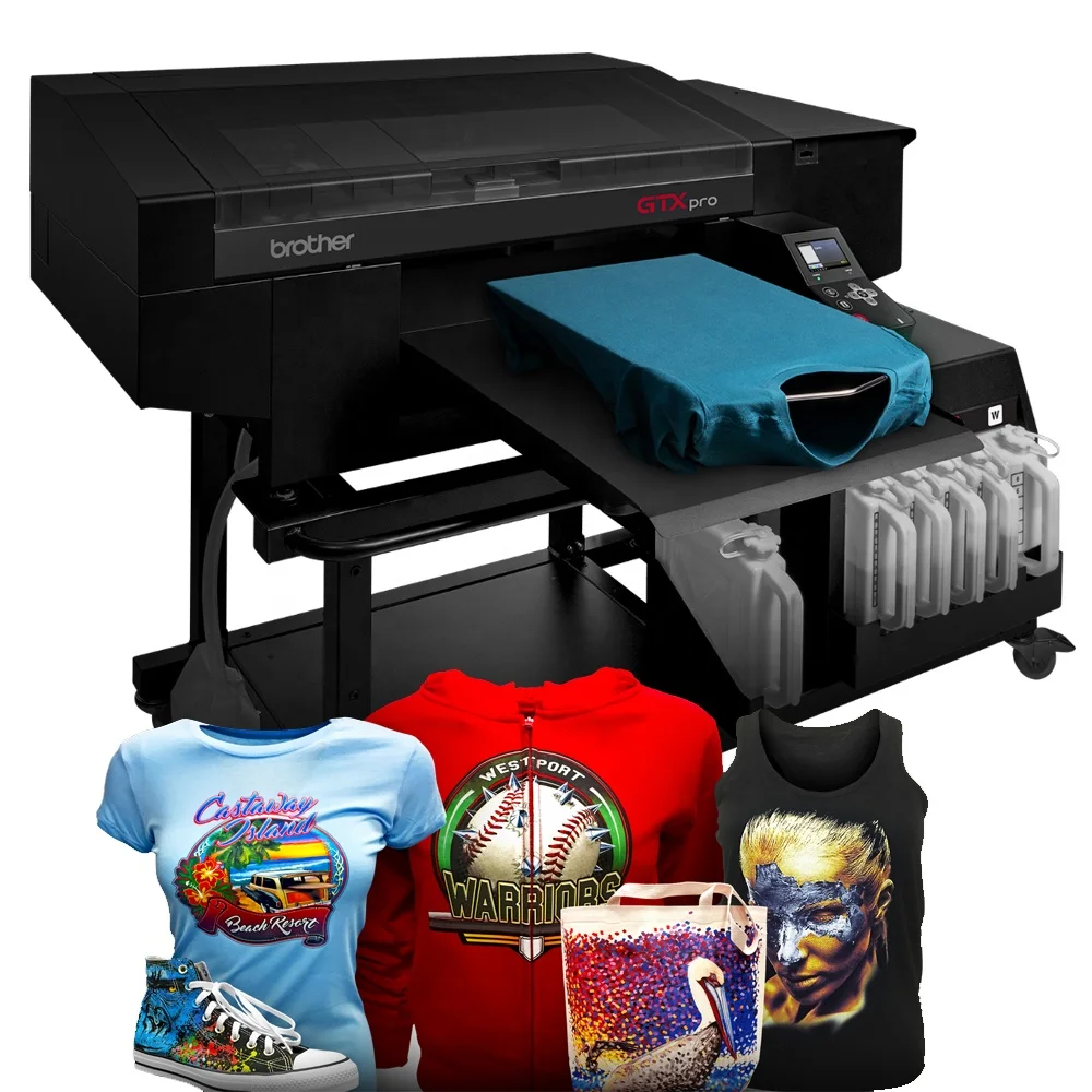 Brother GTX pro Bulk A3 A4 Machine d'impression numérique directe sur  vêtement Textile Coton Tissus T-shirt Tissu DTG Imprimante pour Tshir