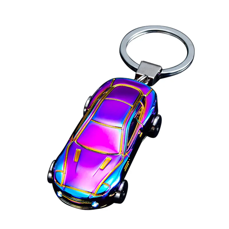 Car shape rechargeable lighter with keychain