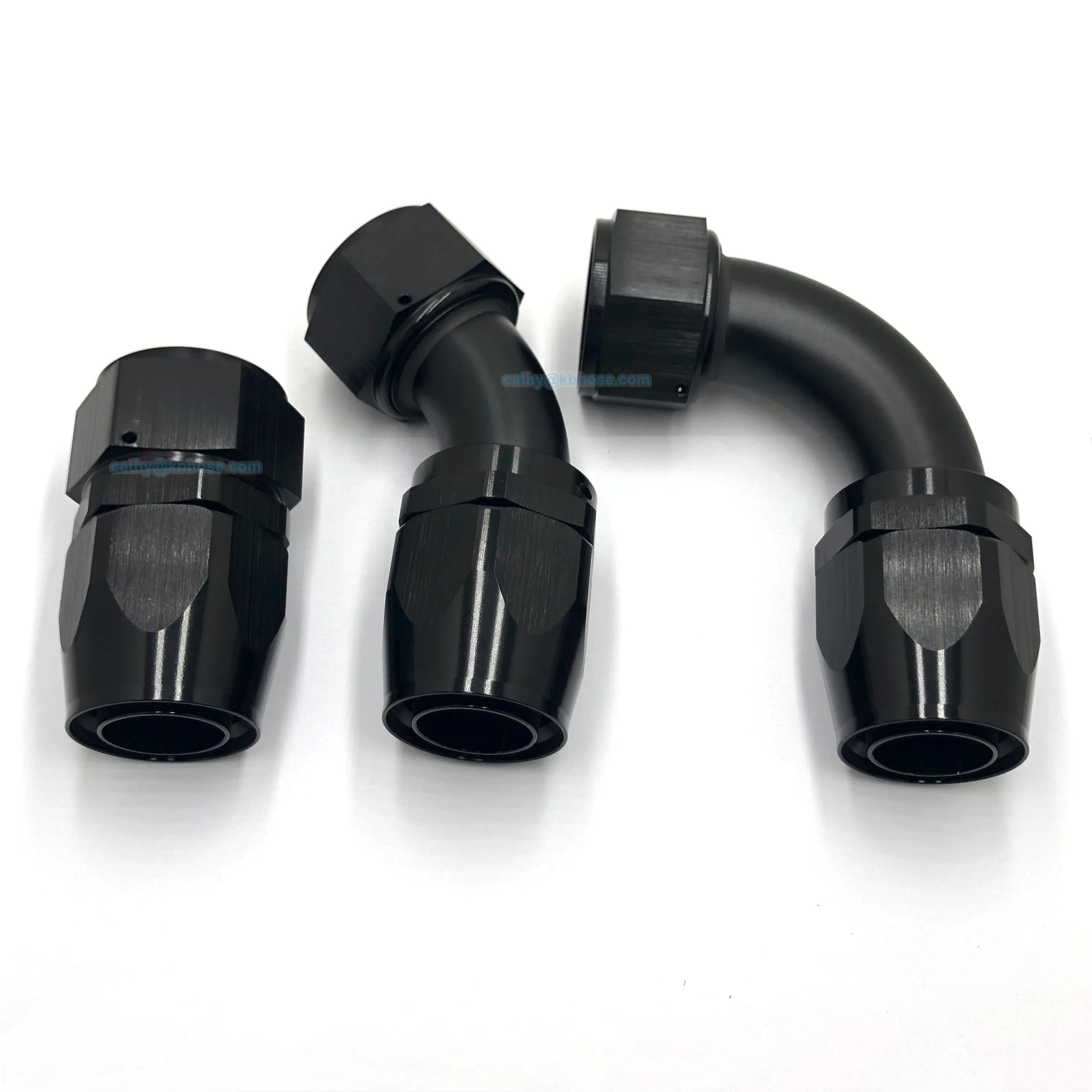 90 Degree AN20 Swivel Hose End Fitting – Black Aluminum, 20AN Fuel Or Oil Line Adapter, 1-Year Warranty - View #2