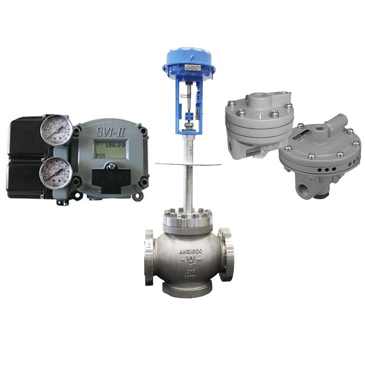 Original Masoneilan SVI2-22113121 Cast Iron Valve Positioner and BR200 BR400 Amplifier Chinese Control Valve Parts