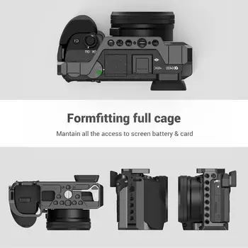SmallRig Cage With Silicone Handgrip & Cold Shoe Small Rig Camera Cage for Sony A6100, A6300, A6400-3164 detail image