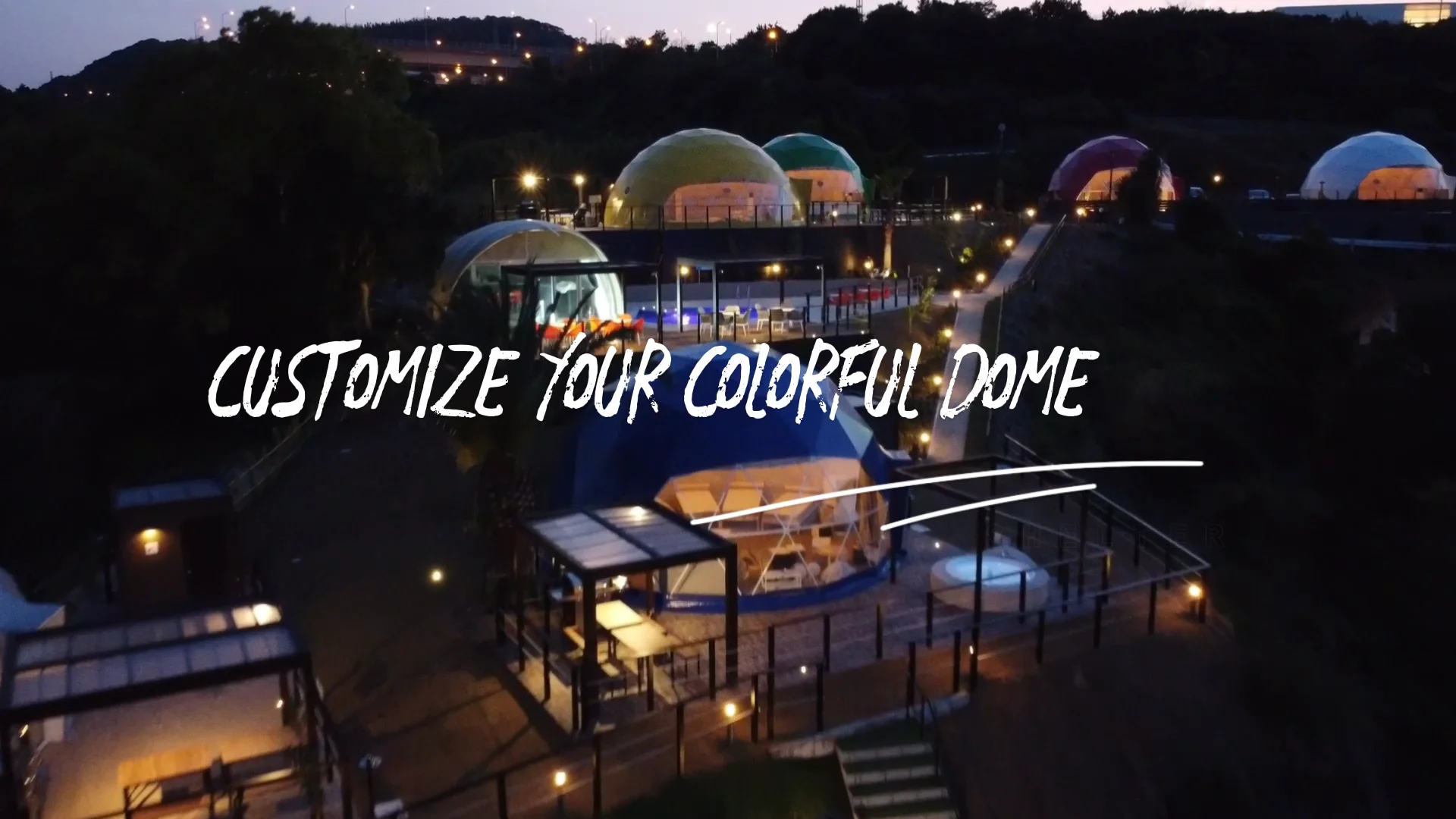 Cupola Glamping A Cupola Da Campeggio Geodetica Grande Prefabbricata Da