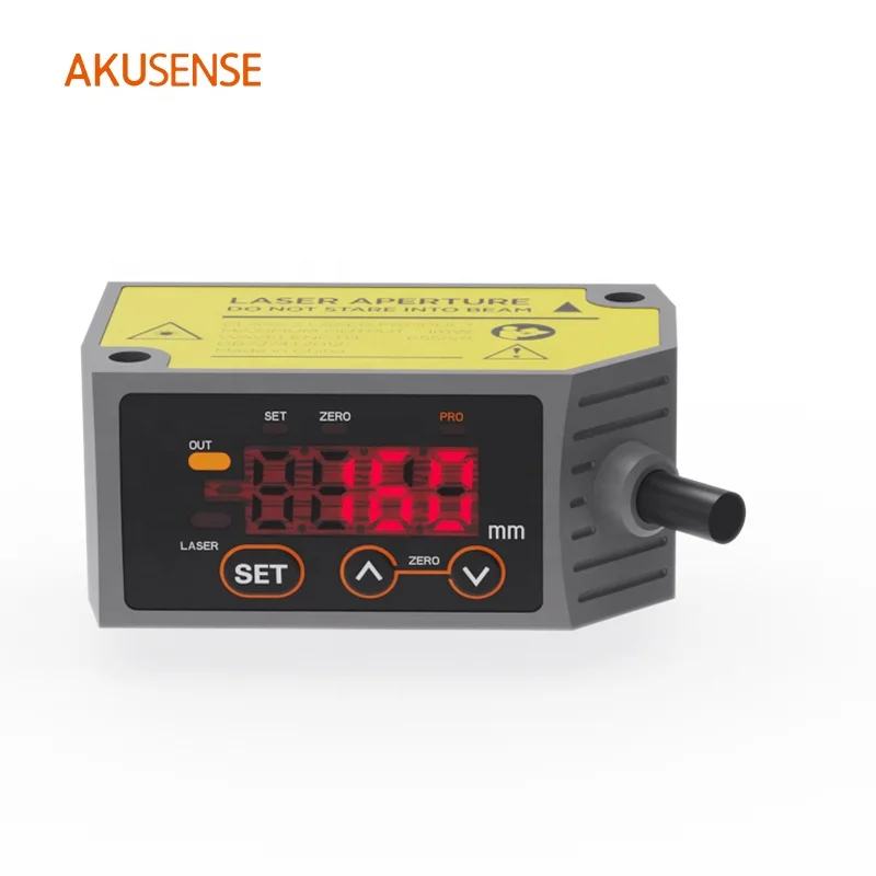 Sensor de desplazamiento láser Akusense MLD25 para mediciones