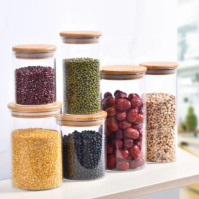 Buy Wholesale China Glass Jar Airtight Food Storage With Bamboo