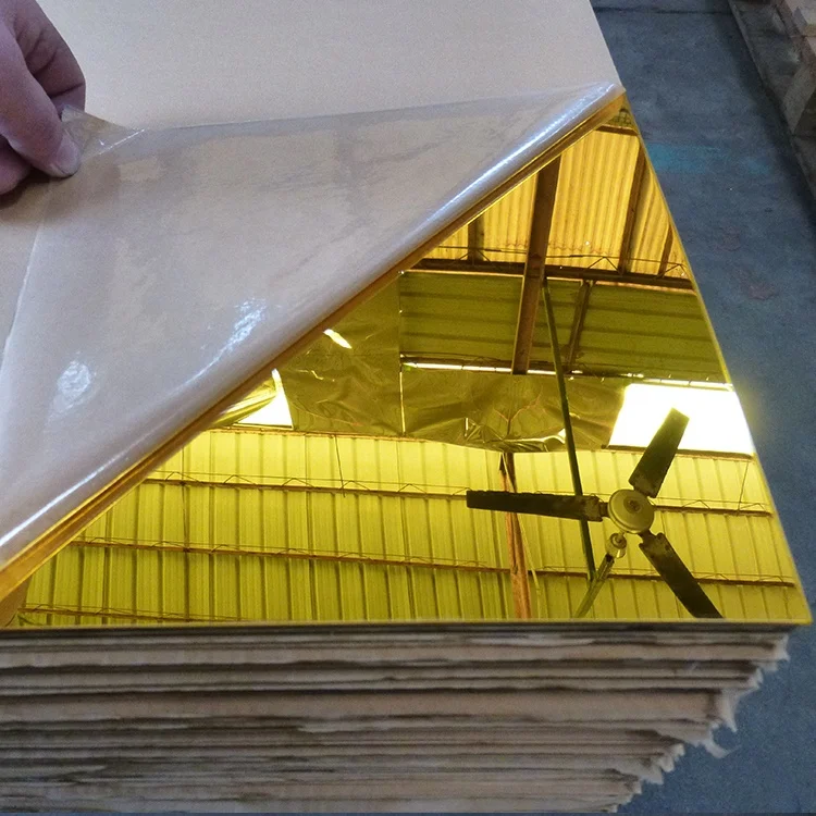 custom gold mirror acrylic sheet - Guangdong Yishun Material Limited