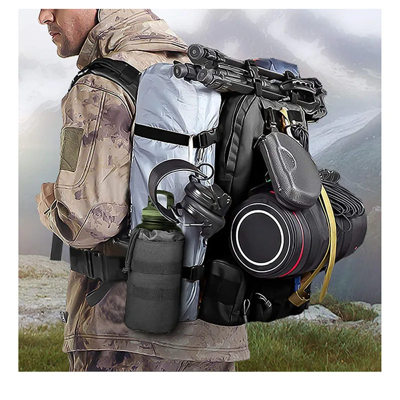 High Capacity Training Backpack Waterproof Tactical Backpack for Hiking Outdoor Travel Camouflage Tactical Backpack