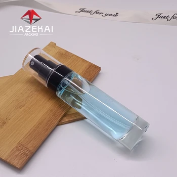 40ml Flat Clear Frosted Glass Foundation Bottle with Pump for BB Cream Empty Packaging for Skin Care