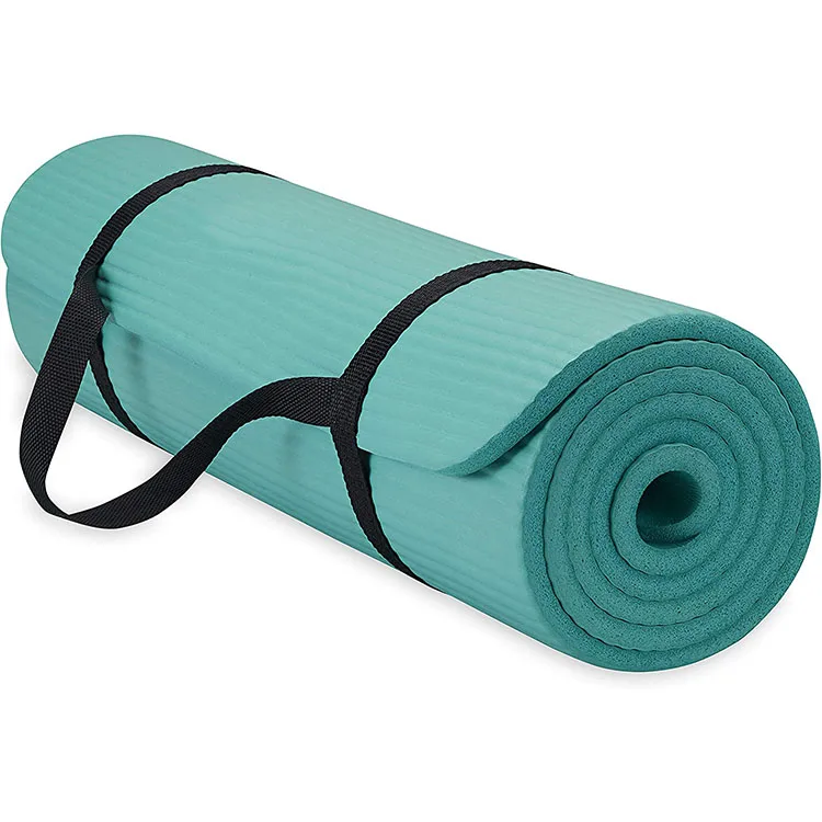 High Quality Exercise Mat Easy-cinch Yoga Mat Non slip Nitrile Butadiene Rubber Foam Yoga Mat