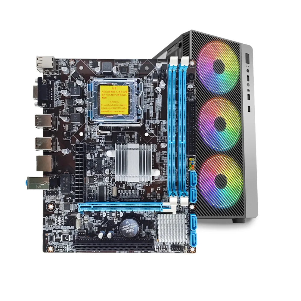 Best Price Quality Intel G41 Support 2*DDR3 Mainboard LGA755 711