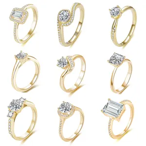 18K White Gold Women's Wedding Band Ring Fake Diamond Engagement Ring 925 Sterling Silver for Gift