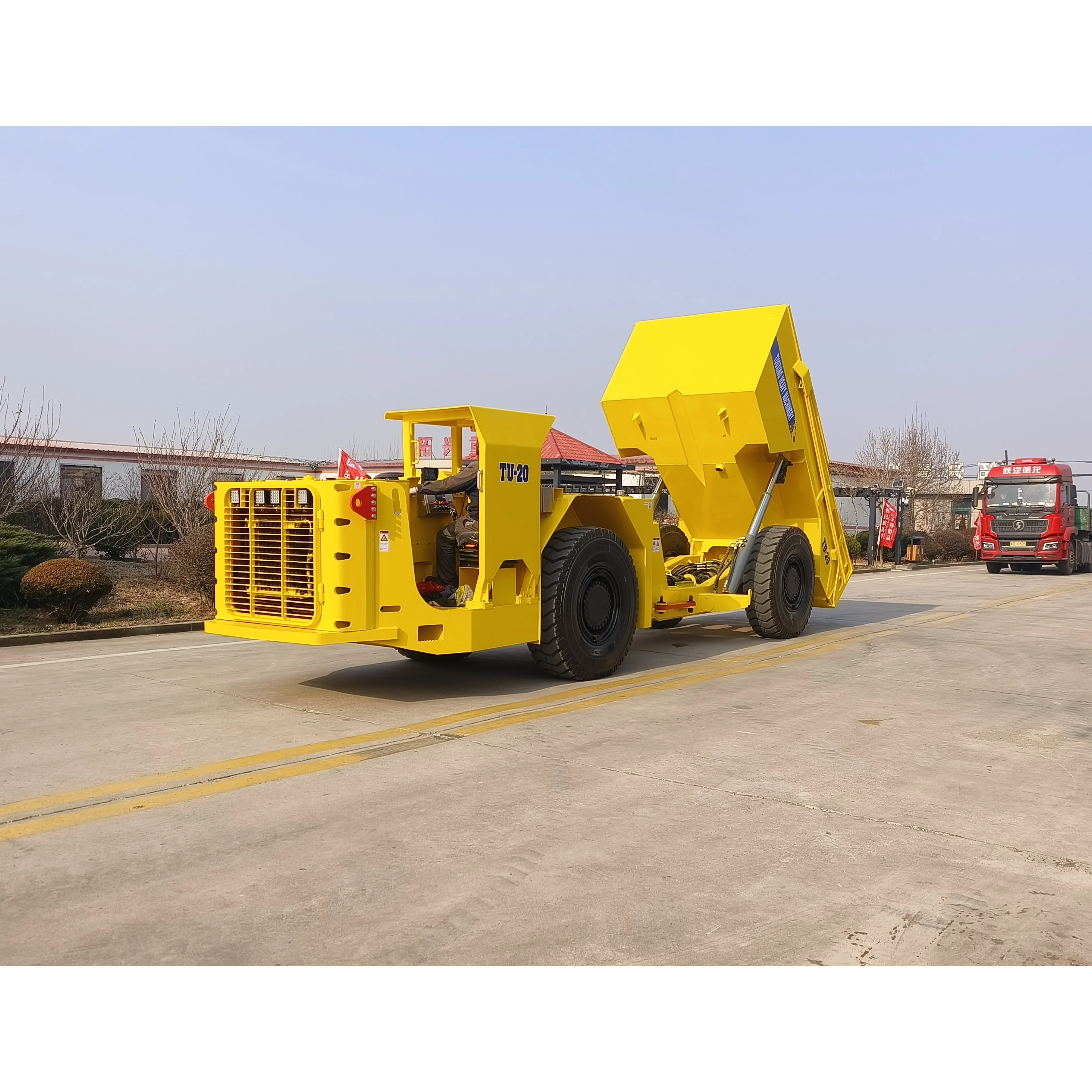 product kapuro tu 20 hot selling 4x4 diesel underground truck hydraulic 20t with pump motor bearing for mining use-19