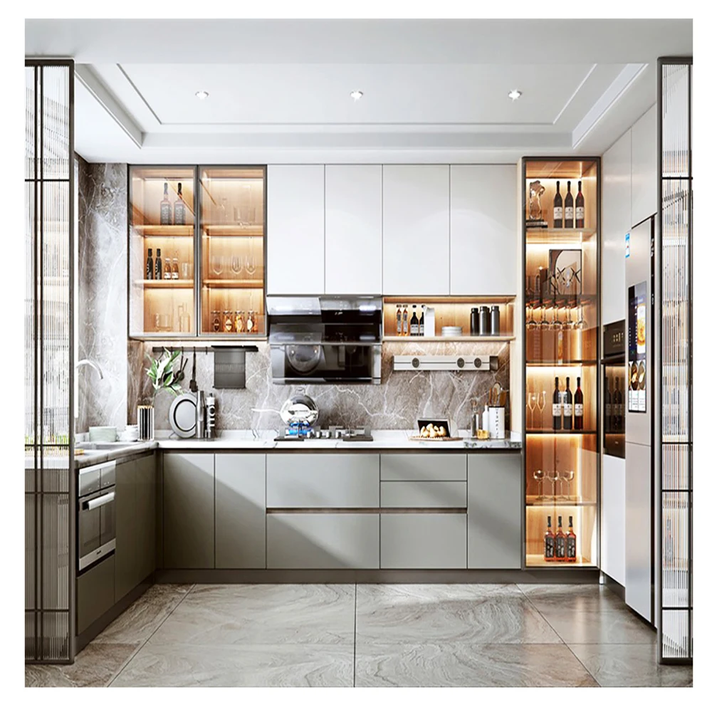 Grey Kitchen Cabinet