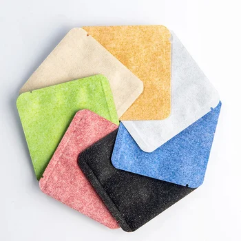 Top Quality Food Grade 3 Side sealed Silk Paper Aluminum Foil Laminated Heat Sealable Coffee Sachets Packaging Empty Tea Bags