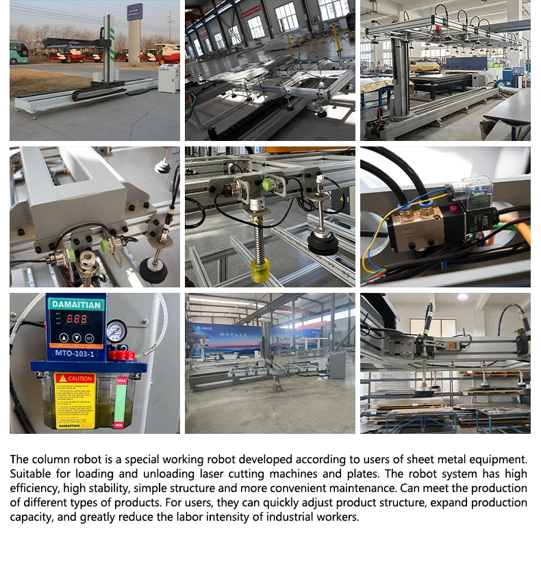 Guide Rail Column Robot Loading Machine Palletizer Robot - Buy ...