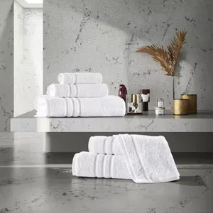Wholesale 100% Cotton Hotel Hand Face Bath Towel White Custom Size 300-600GSM