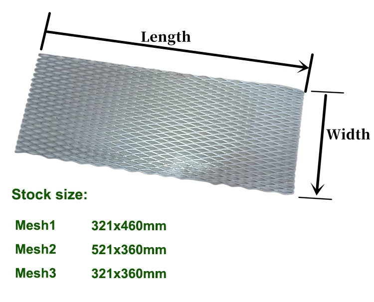 521*360mm Bbq Mesh Food Grade Stainless Steel Diamond Expanded Metal