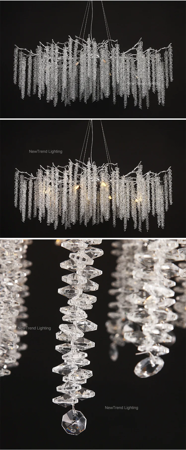 lc qm09 elegant design plating gold indoor decoration villa home living room dining g9 luxury crystal led branch chandelier-2