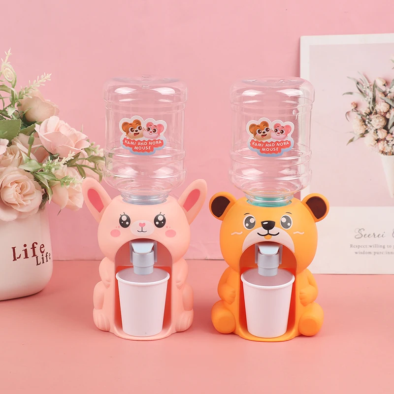 Mini Water Dispenser For Children Gift Cute Water Juice Milk Drinking  Fountain Simulation Cartoon Kitchen Toy