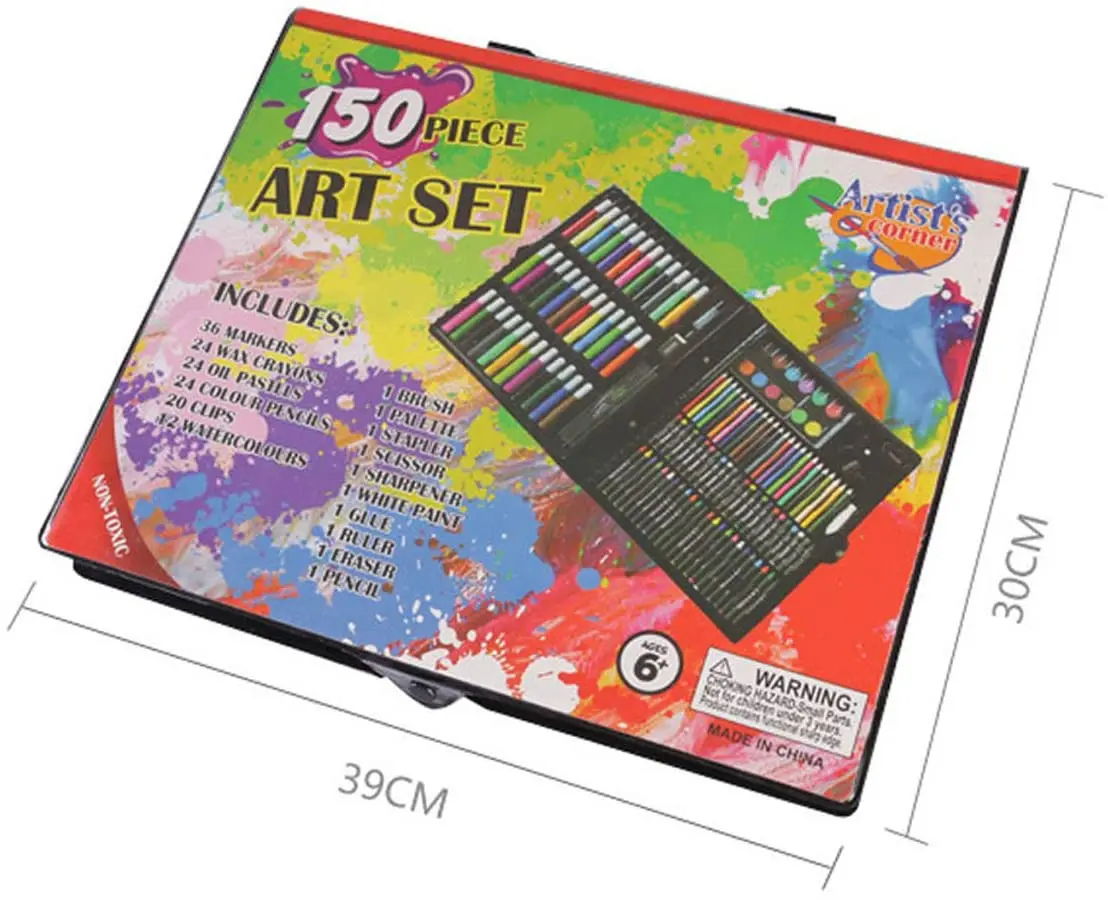NOGIS 150-Piece Art Set – Art Supplies for Drawing, Painting and