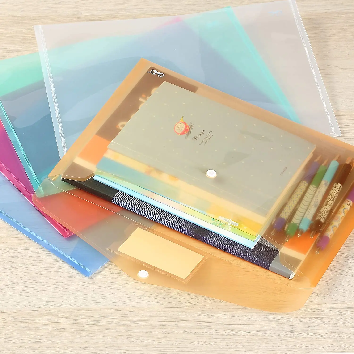 プラスチック封筒、プラスチックポケットフォルダー