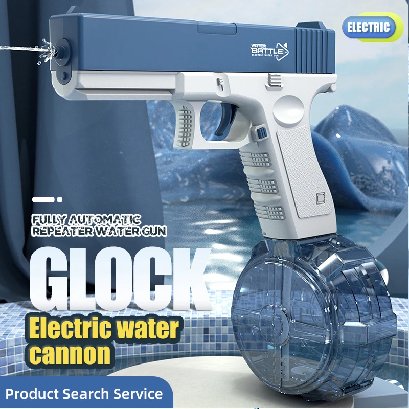 Summer Water Toys Glock Pistol With Lithium Battery Usb Cable Full Auto ...