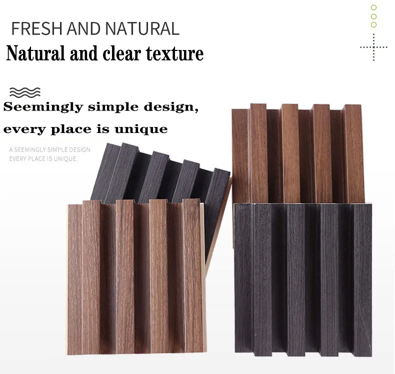 Great Wall Panel Interior Decoration Classic Wpc Bamboo Fiber Fluted ...