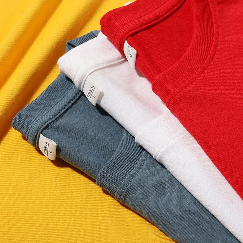 Visokokakovostna moška majica s polnimi rokavi, 100 % bombaž, navadna črna oblačila, modna moška zračna majica z okroglim izrezom in dolgimi rokavi, 694_voghion.com