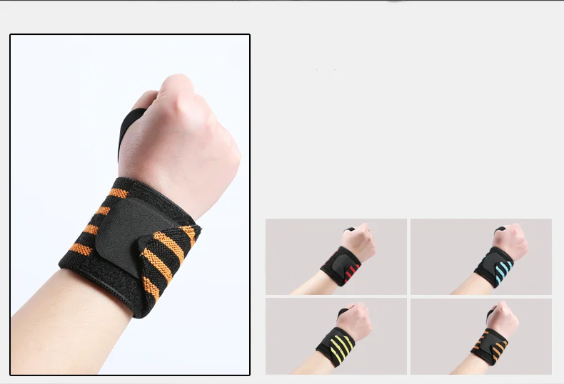 Heavy Weightlifting Strength Wrist Wraps For Boxing Power With Elastic
