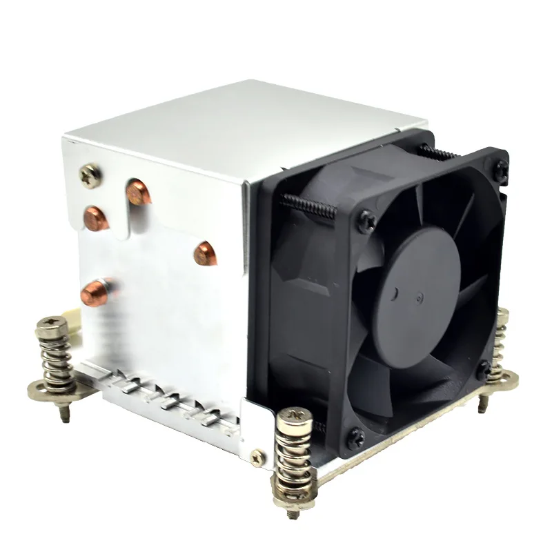 Custom Aluminium Cpu Cooler Gpu Vrm Heat Sink With Cooling Fan 4 Copper