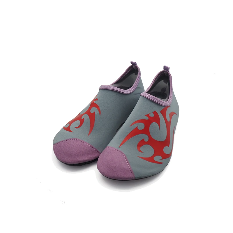 Оптовая продажа, Новое поступление, акваобувь с принтом на подошве из ПВХ для прогулок на открытом воздухе, быстросохнущая Нескользящая пляжная обувь со стелькой из ЭВА