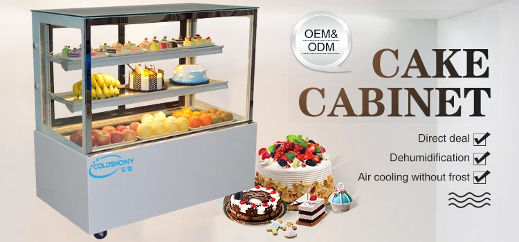 Bakery Cake Display showcase Fridge Refrigerated Table Cake Chiller Cabinet Freezer Display Refrigerator Cake Display Case