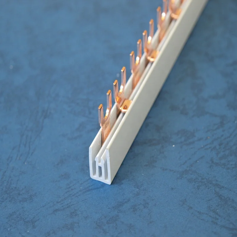 2P Fork Type Bus Bar Terminals Electrical Copper Busbar for Circuit Breaker
