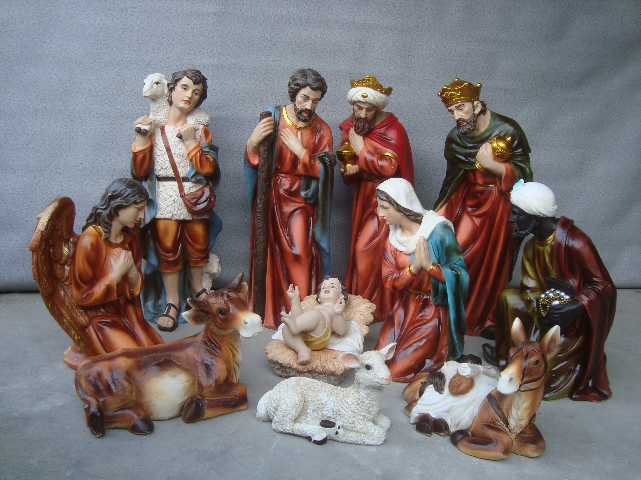 Large Life Size Christmas Figurines Outdoor 100cm Big Size Nativity