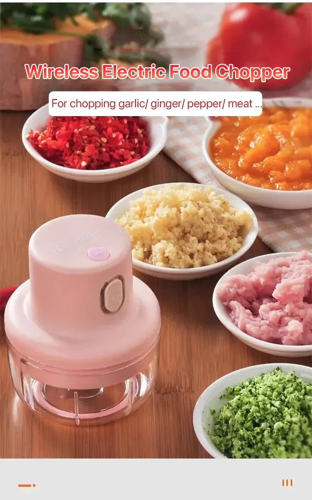 Dropshipping Europe Kitchen Tools Usb Electric Garlic Crusher Fruit