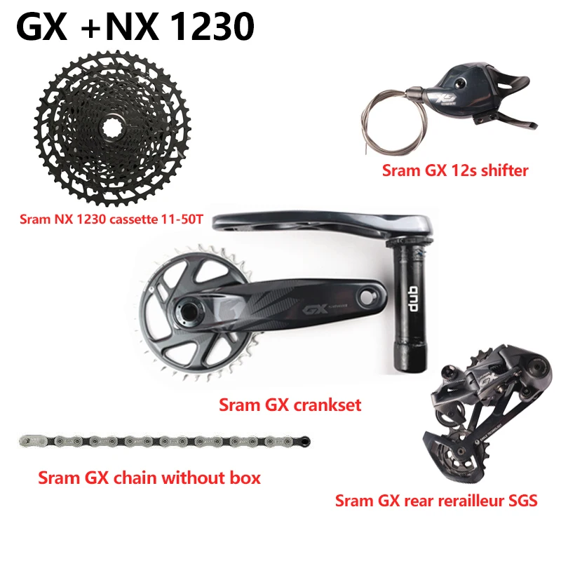 NEW SRAM GX EAGLE 1x12s 12 Speed 10-52T 11-50T DUB 170mm 175mm Crankset  Trigger Shifter Chain SX 1210 NX 1230 Cassette Groupset