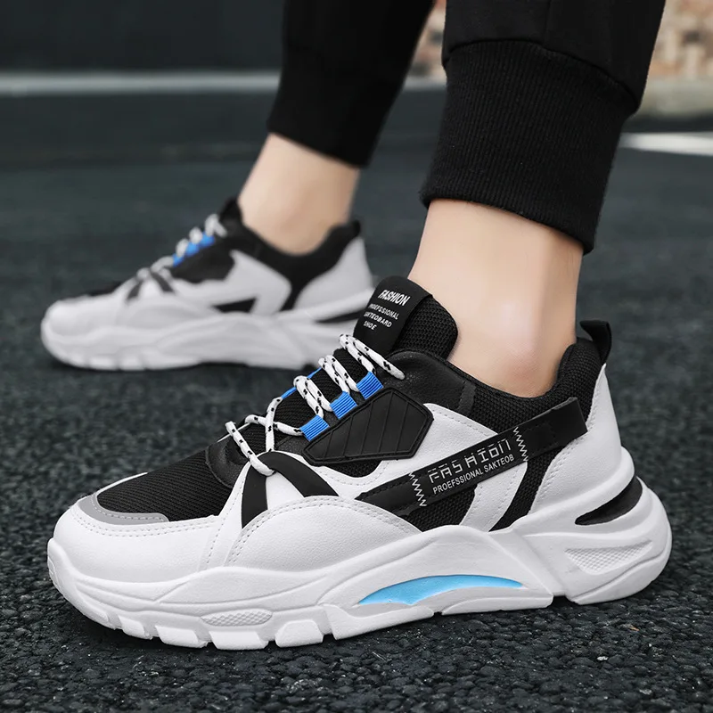 Men's sports shoes, fashionable, casual, breathable, and versatile mesh running shoes