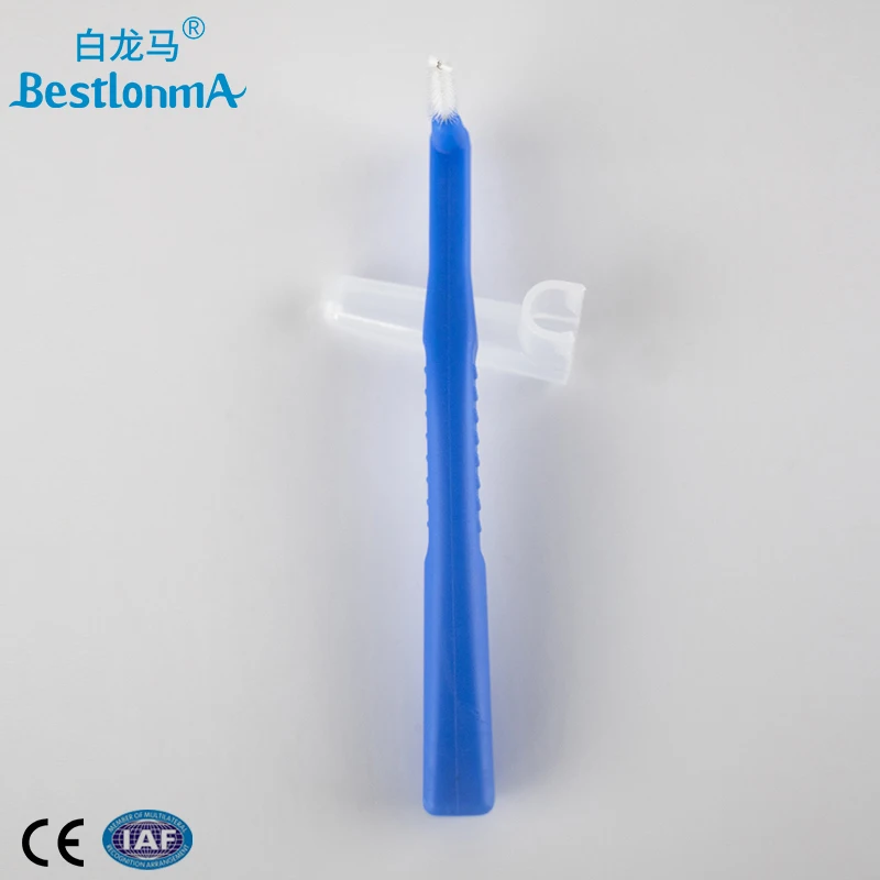 Стоматологические одноразовые пластиковые цветные межзубные щетки 5 шт. от производителя