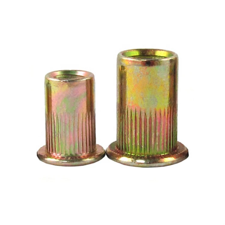 China Factory Oem Odm Fastener Customized Flat Head Hexagon Round Hex Through hole Brass Stainless Steel Blind Rivet Nut