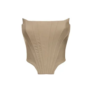 Customized Diamond Shaped Open Navel  Open Back  Chest Wrap Small tank Top